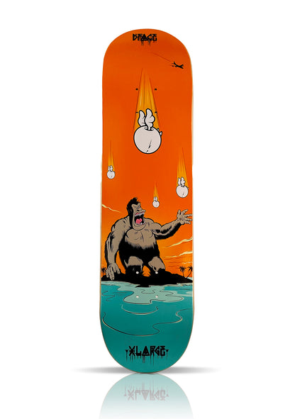 D*FACE x XLarge (2019) 'D*Dogs Fallin' in Gorilla' Skateboard Deck