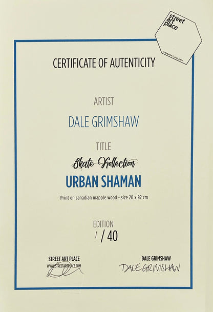 DALE GRIMSHAW 'Urban Shaman' (2021) Skateboard Deck