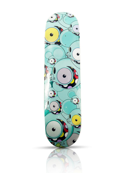 DALEK 'All Over Spacemonkey' (2018) Skateboard Deck (blue)