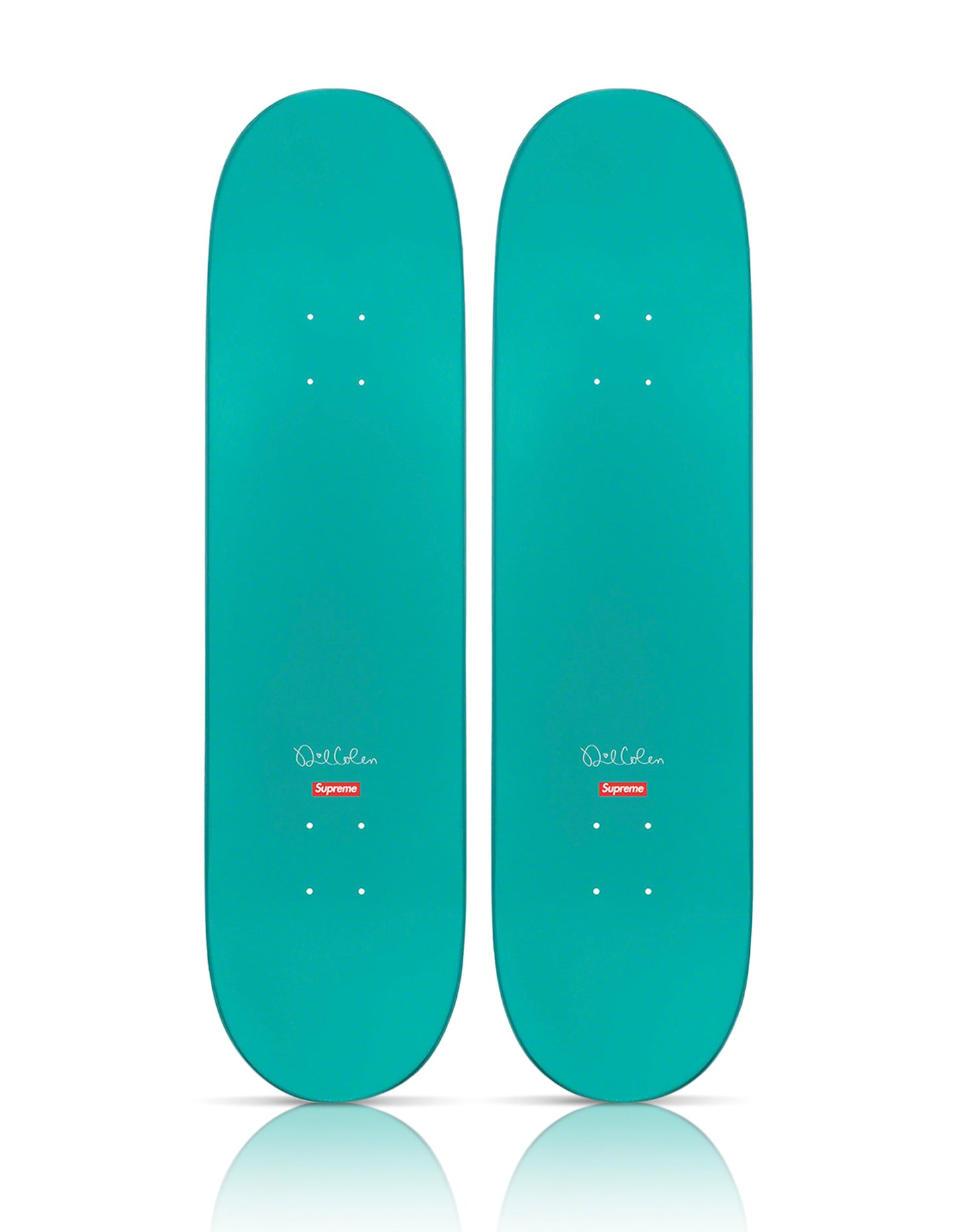 DAN COLEN x SUPREME 'Fuck' (2021) Diptych Skateboard Deck Set