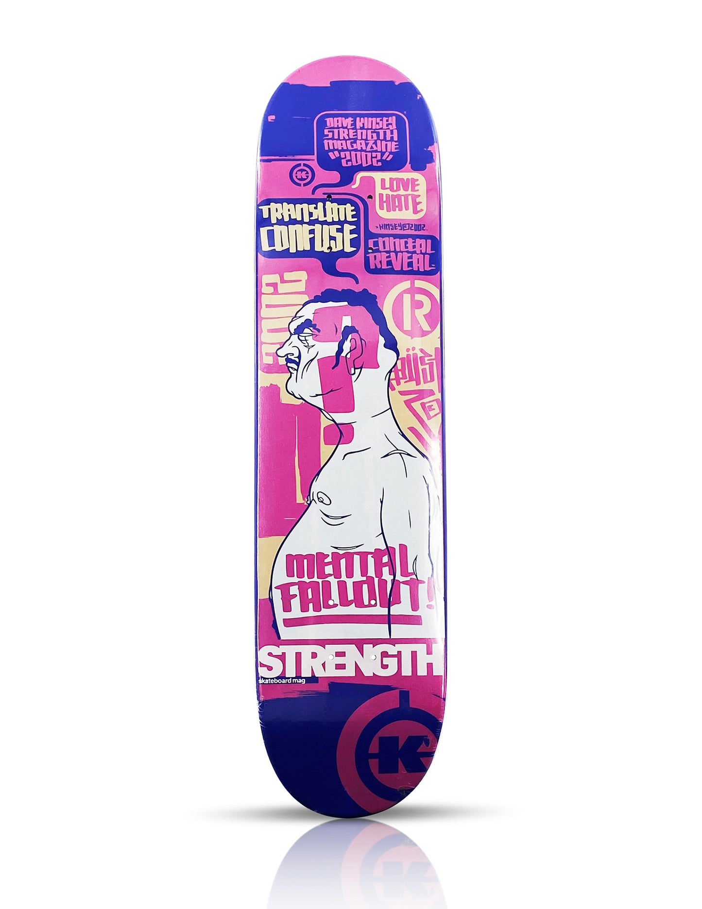 DAVE KINSEY 'Mental Fallout' (2002) Skateboard Deck