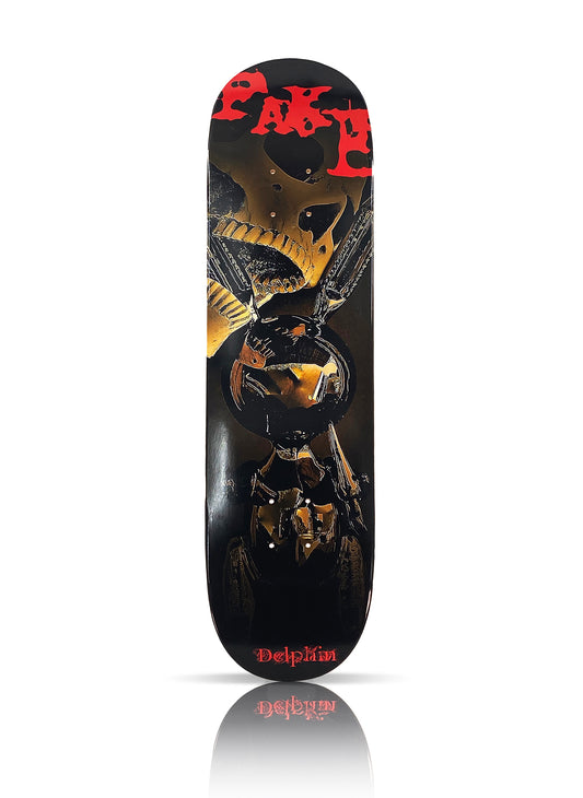 DELPHIN 'No Art! Rabbit Koons & Vuitton' (2019) Hand-Signed Skateboard Deck