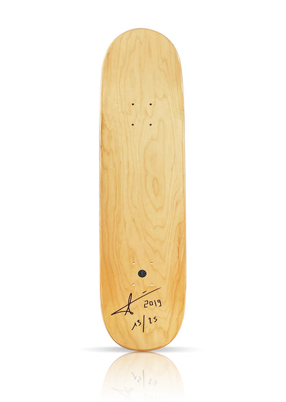 DELPHIN 'No Art! Rabbit Koons & Vuitton' (2019) Hand-Signed Skateboard Deck