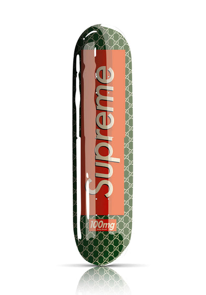 DENIAL x 1xRUN 'Supreme Gucci Smashup Pill' (2021) Skateboard Deck (green)