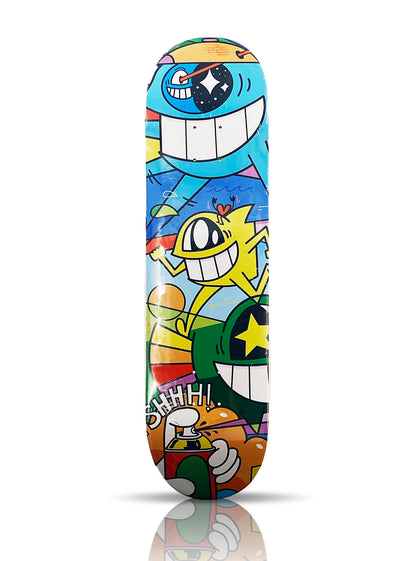 EL PEZ x 1xRUN '20 Years Smiling...' (2020) Skateboard Deck (I)