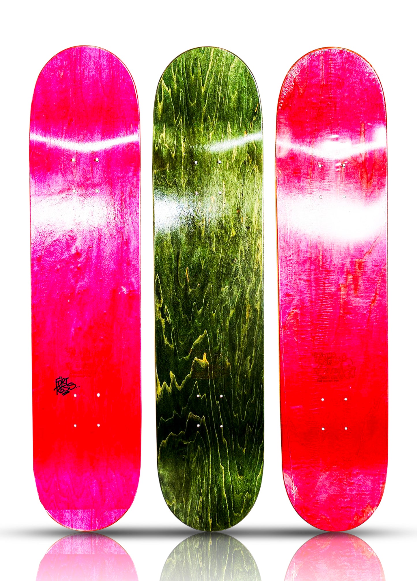 FLYING FORTRESS 'Die Drei Räuber' (2012) Skateboard Deck Triptych Set