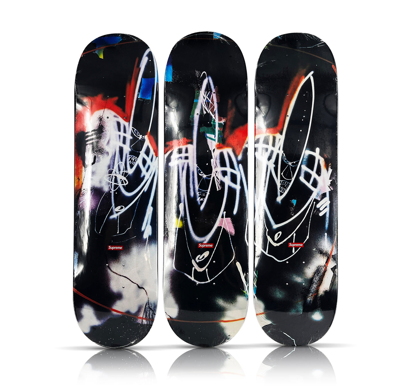 FUTURA x SUPREME 'The Good, the Bad & the Ugly' (2022) Skateboard Deck Triptych