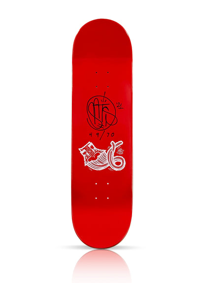 GATS 'Movement' (2021) Hand-Signed Skateboard Deck (red)