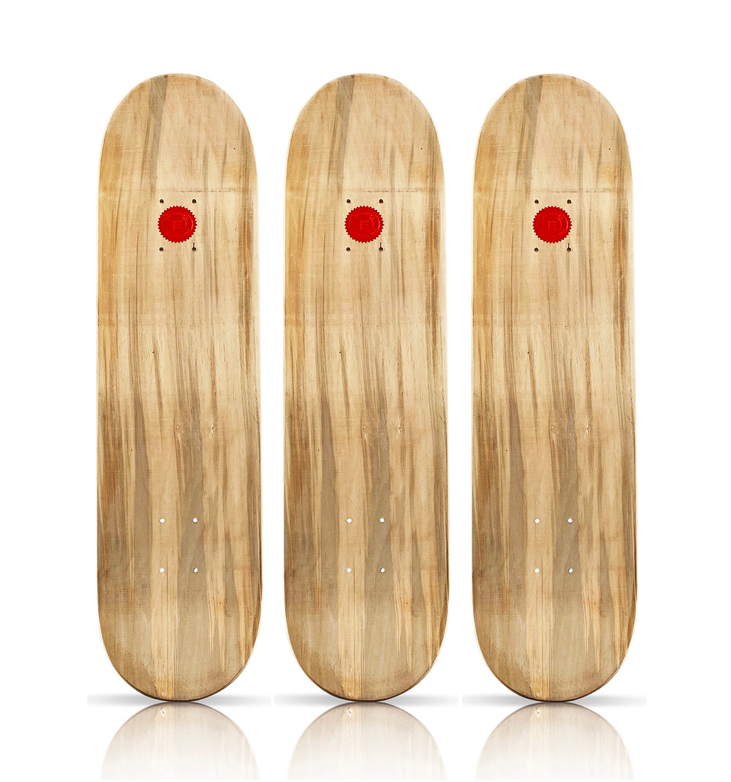 GARETH TRISTAN EVANS 'Junk Fotoautomatica' (2021) Gold Leaf Triptych Skateboard Deck Set