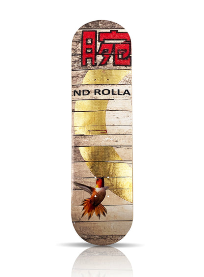 GARETH TRISTAN EVANS 'Junk Fotoautomatica' (2021) Gold Leaf Triptych Skateboard Deck Set