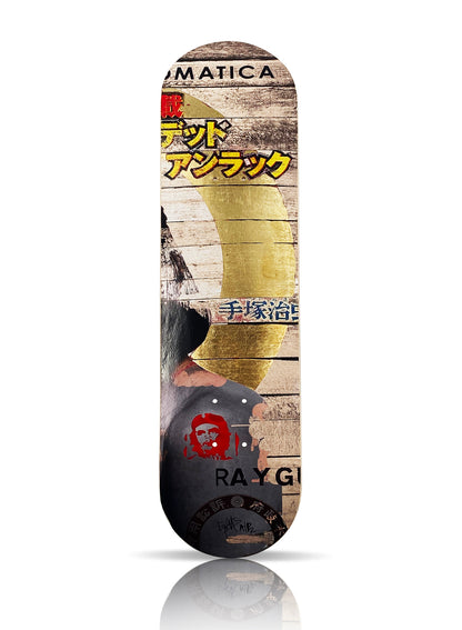 GARETH TRISTAN EVANS 'Junk Fotoautomatica' (2021) Gold Leaf Triptych Skateboard Deck Set