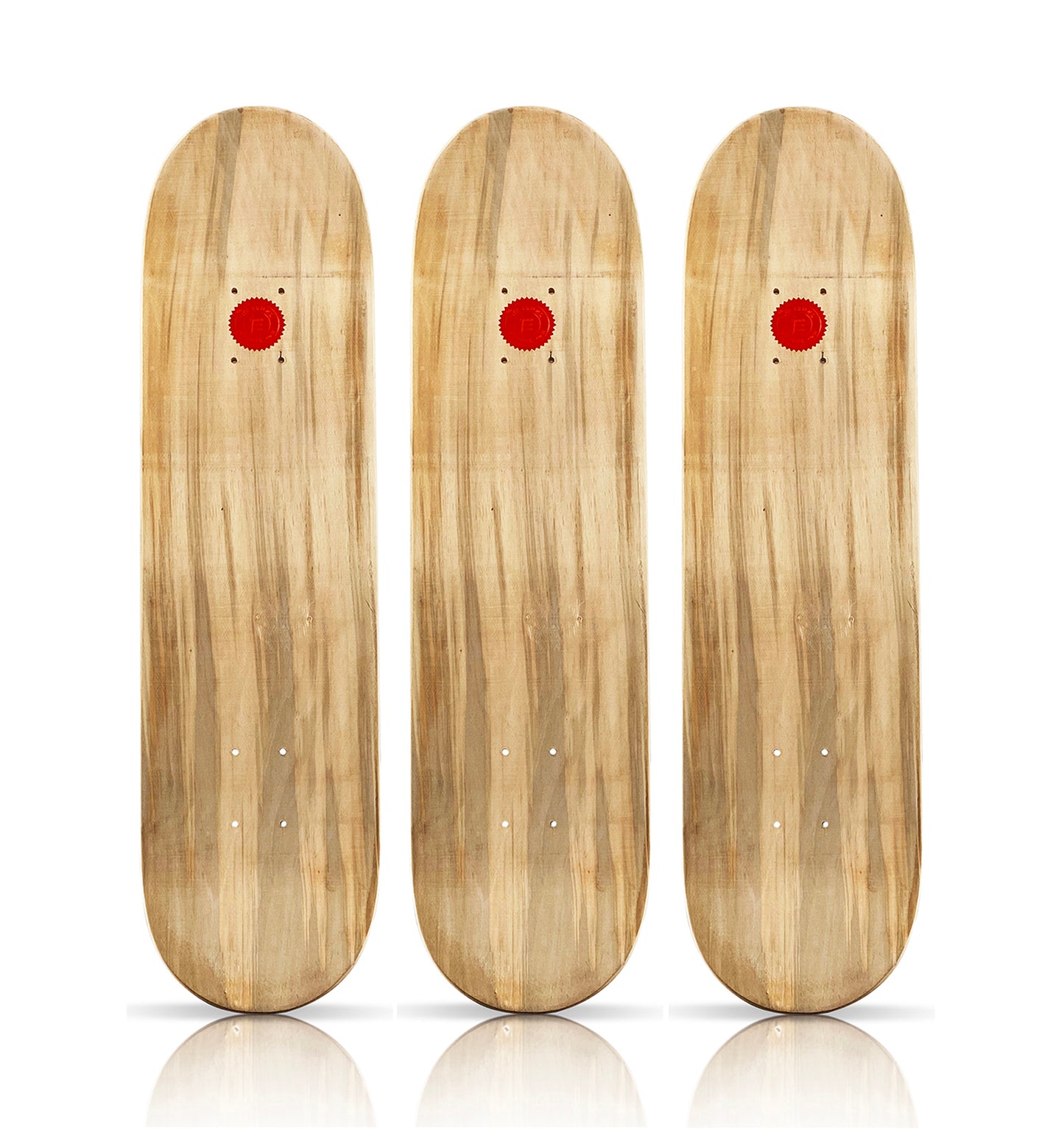 GARETH TRISTAN EVANS 'The Long Fade' (2021) Gold Leaf Triptych Skateboard Deck Set