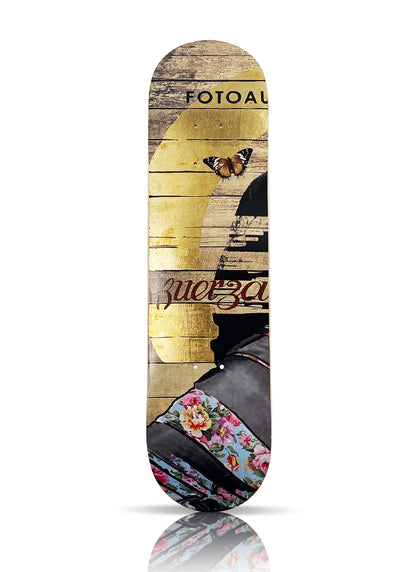 GARETH TRISTAN EVANS 'The Long Fade' (2021) Gold Leaf Triptych Skateboard Deck Set