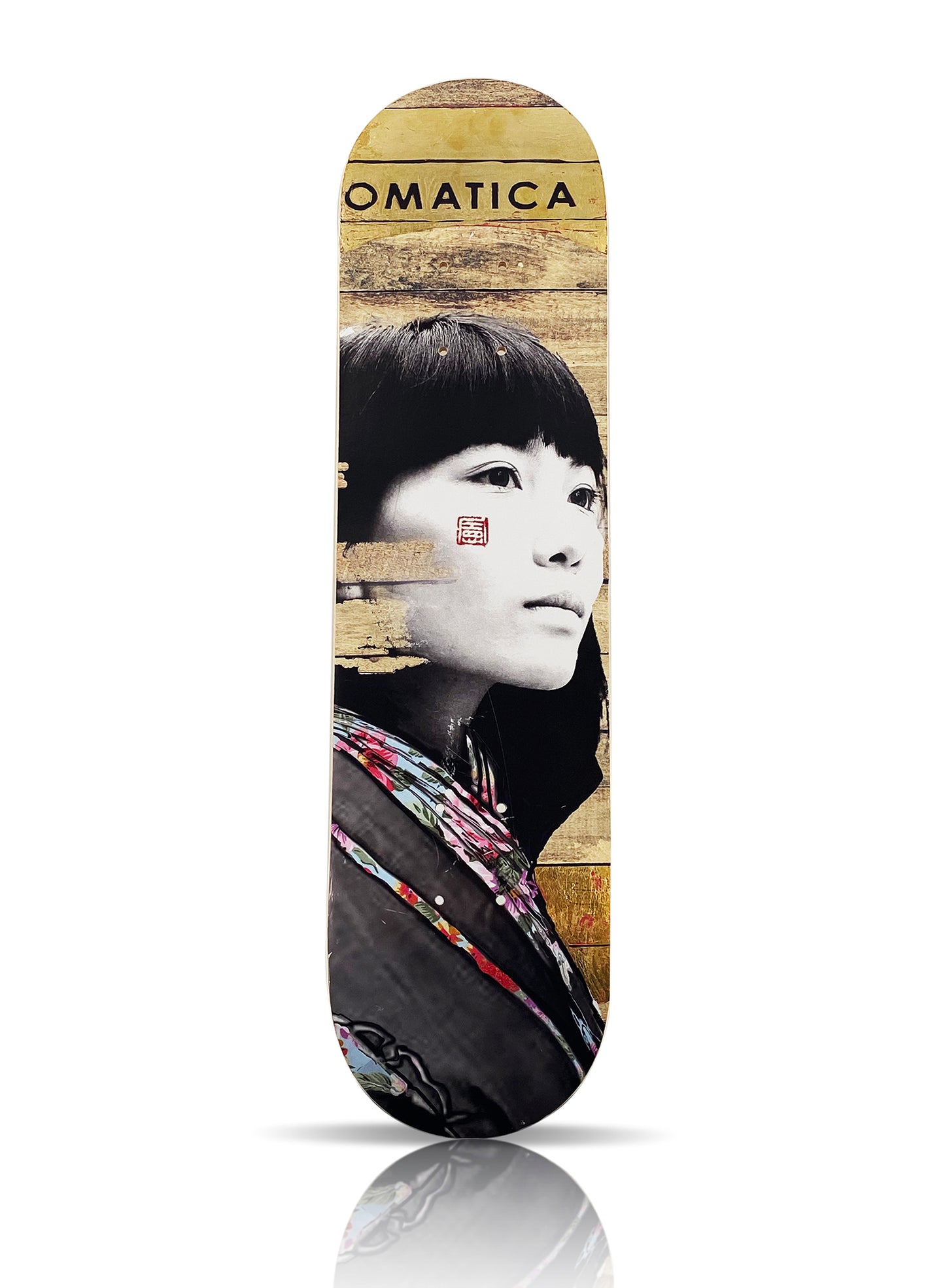 GARETH TRISTAN EVANS 'The Long Fade' (2021) Gold Leaf Triptych Skateboard Deck Set