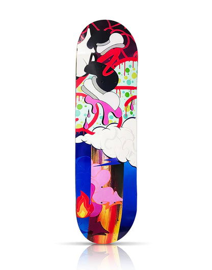 GIZ NYC 'Running from Self' (2021) Triptych Skateboard Deck Set