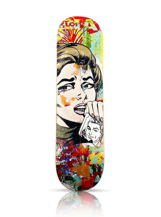 GREG GOSSEL 'Torn' (2021) Original on Skateboard Deck