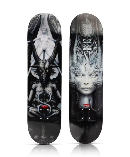 H.R. GIGER x SUPREME 'Li II' + 'The Spell IV' (2014) Skateboard Deck Set