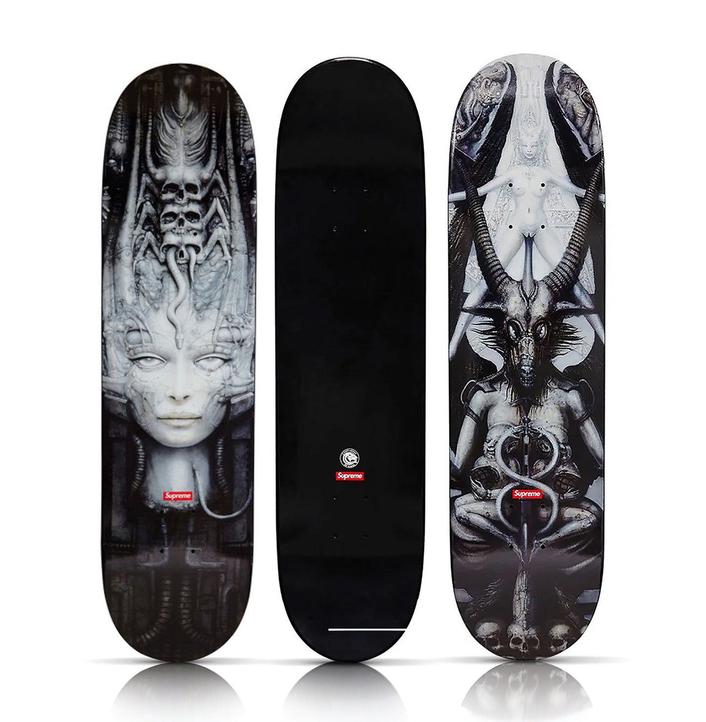 H.R. GIGER x SUPREME 'Li II' + 'The Spell IV' (2014) Skateboard Deck Set