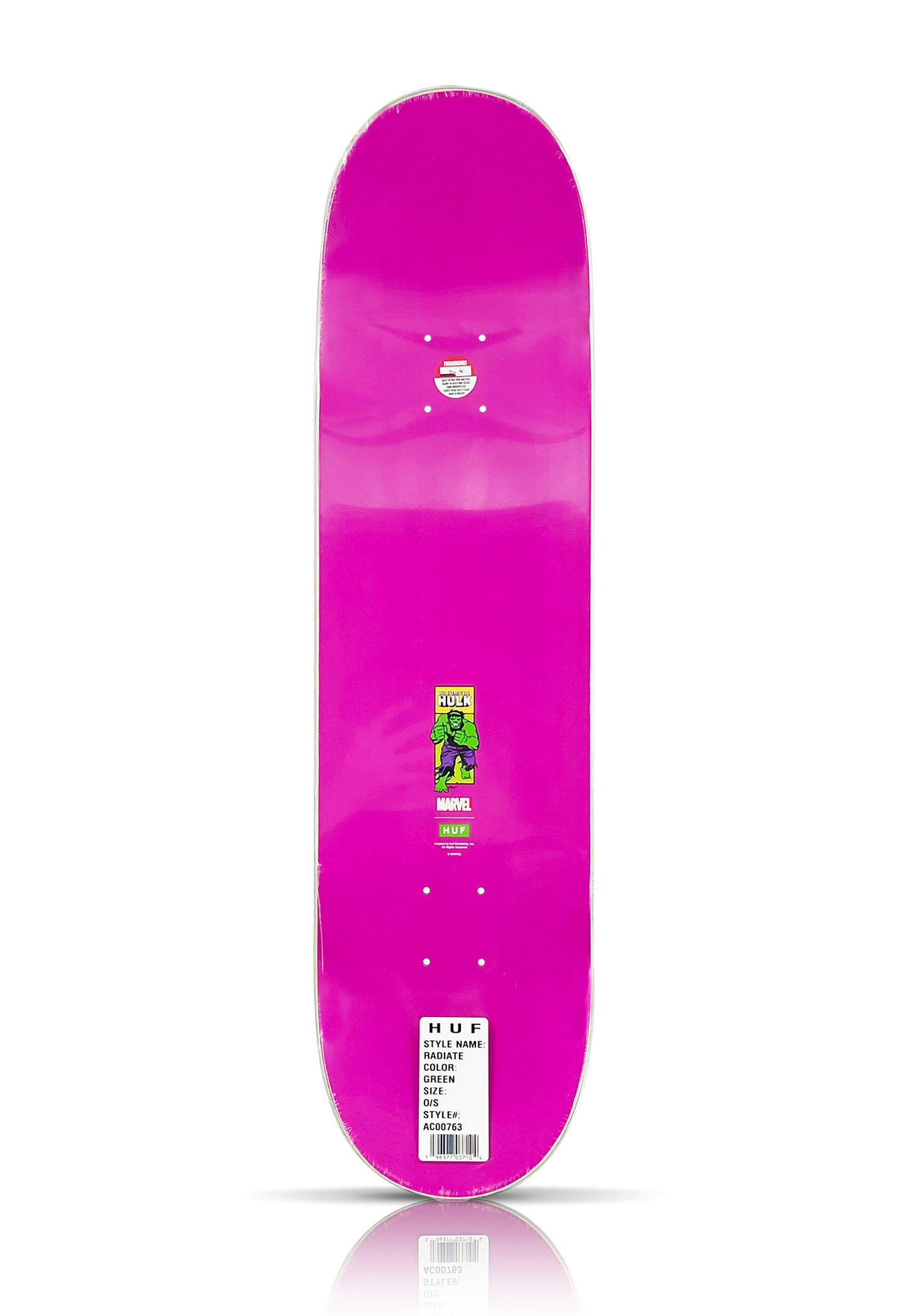 MARVEL x HUF 'Hulk: Radiate' (2022) Skateboard Deck