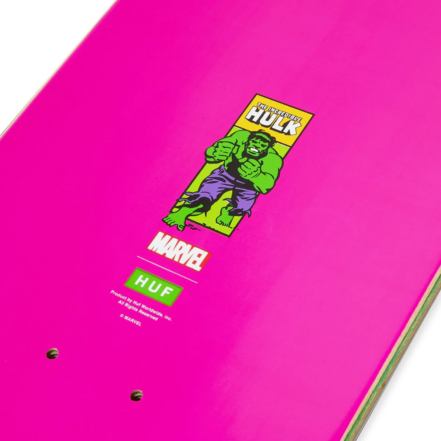 MARVEL x HUF 'Hulk: Radiate' (2022) Skateboard Deck