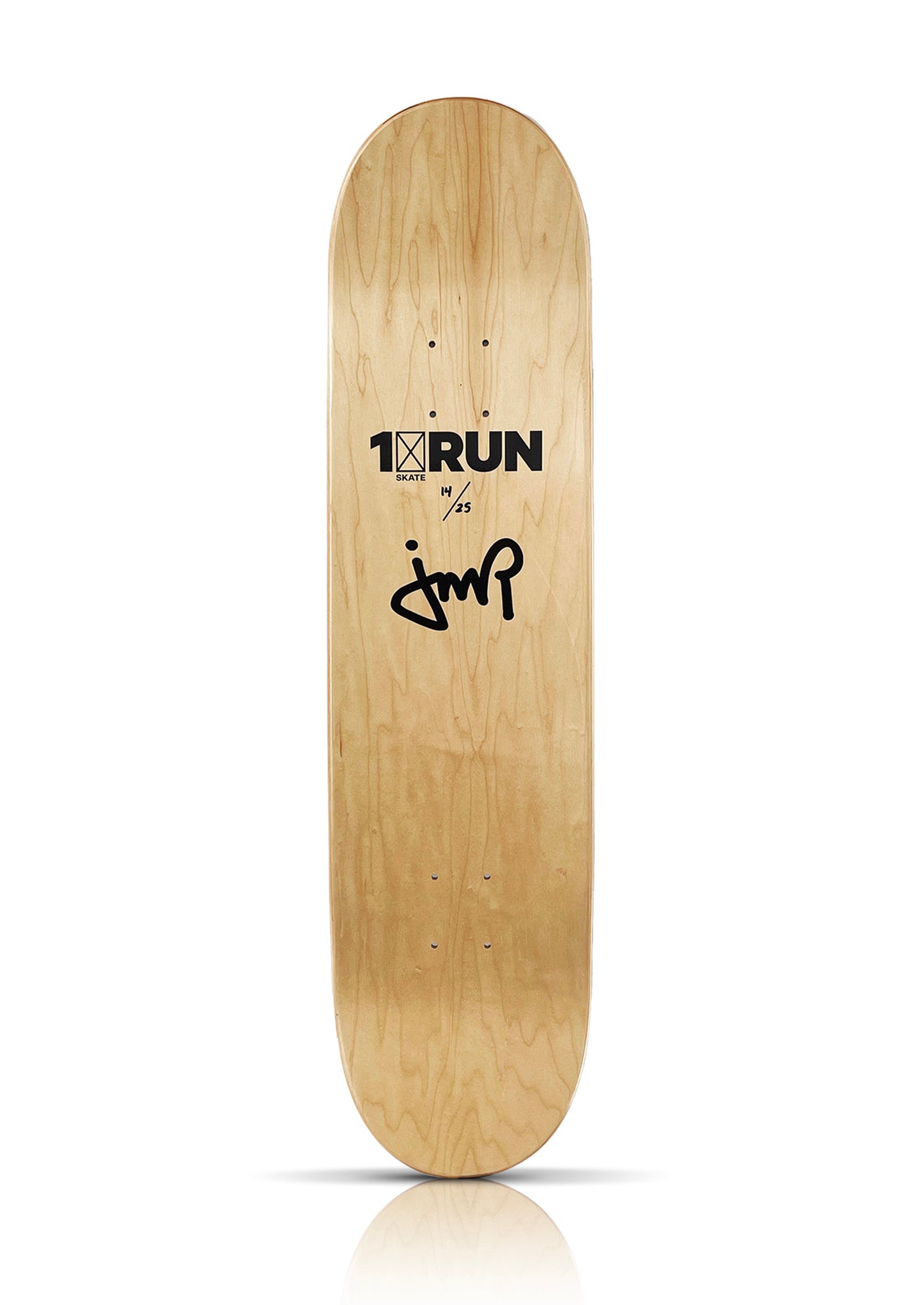 JM RIZZI x 1xRUN 'Toltec Rhythms' (2022) Skateboard Deck (black, #14)