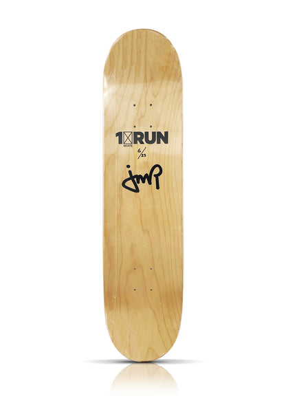 JM RIZZI x 1xRUN 'Toltec Rhythms' (2022) Skateboard Deck (black, #6)