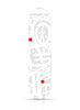 JM RIZZI x 1xRUN 'Toltec Rhythms' (2022) Triptych Skateboard Deck Set