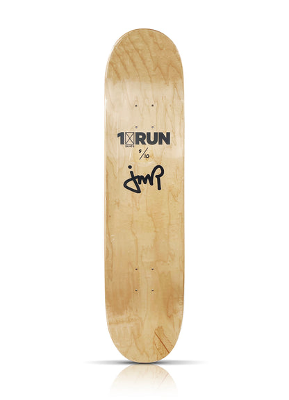 JM RIZZI x 1xRUN 'Toltec Rhythms' (2022) Skateboard Deck (white, #5)