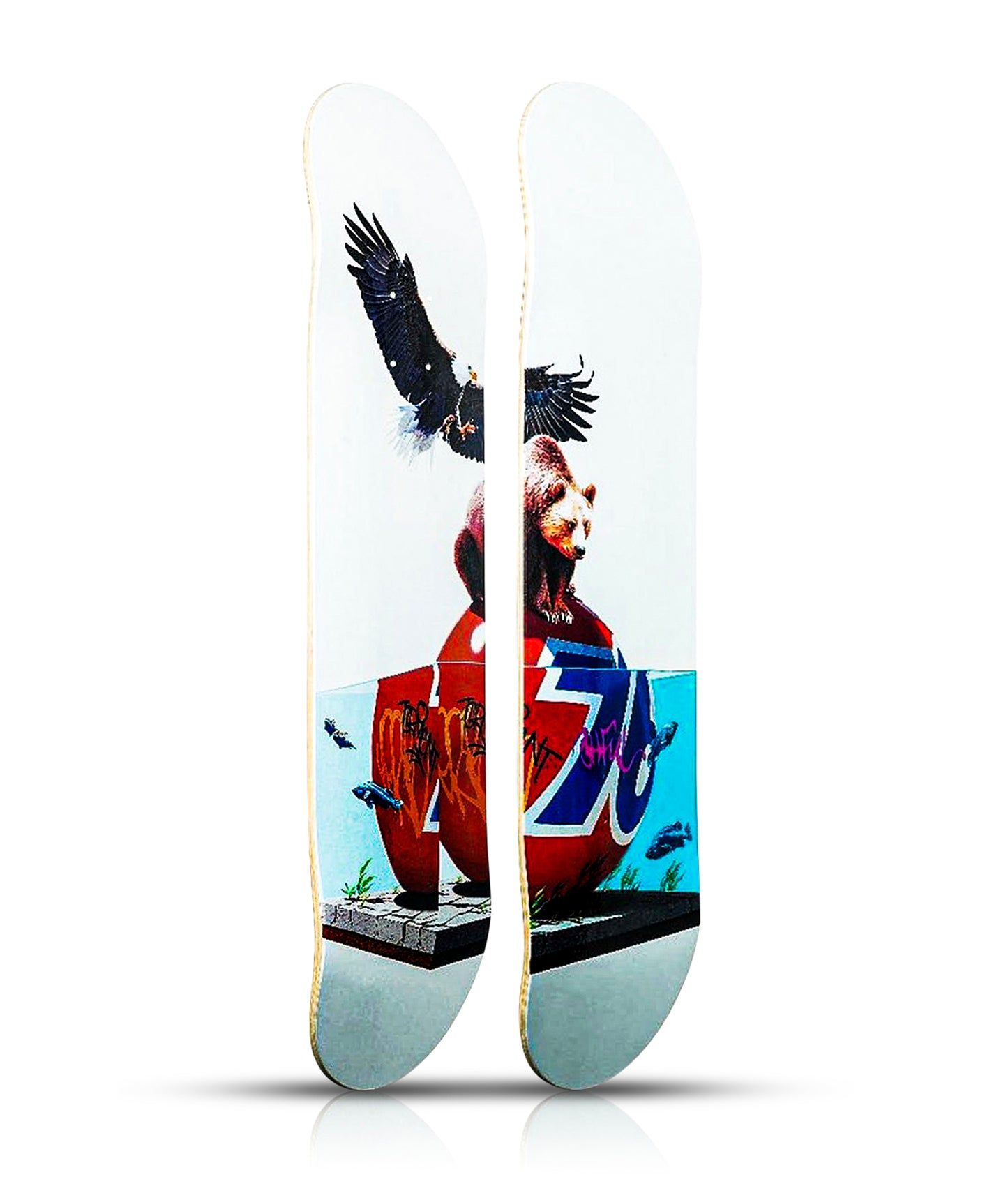 JOSH KEYES x Skateptych 'Lifted' (2017) Diptych Skateboard Deck Set