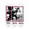 KEITH HARING 'Free South Africa' (2022) Triptych Skateboard Deck Set