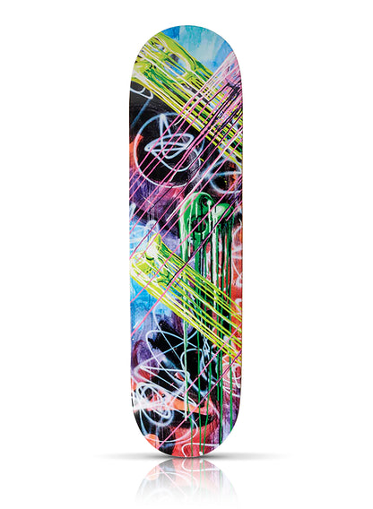 KENNY SCHARF 'Drip City' (2022) Triptych Skateboard Deck Set