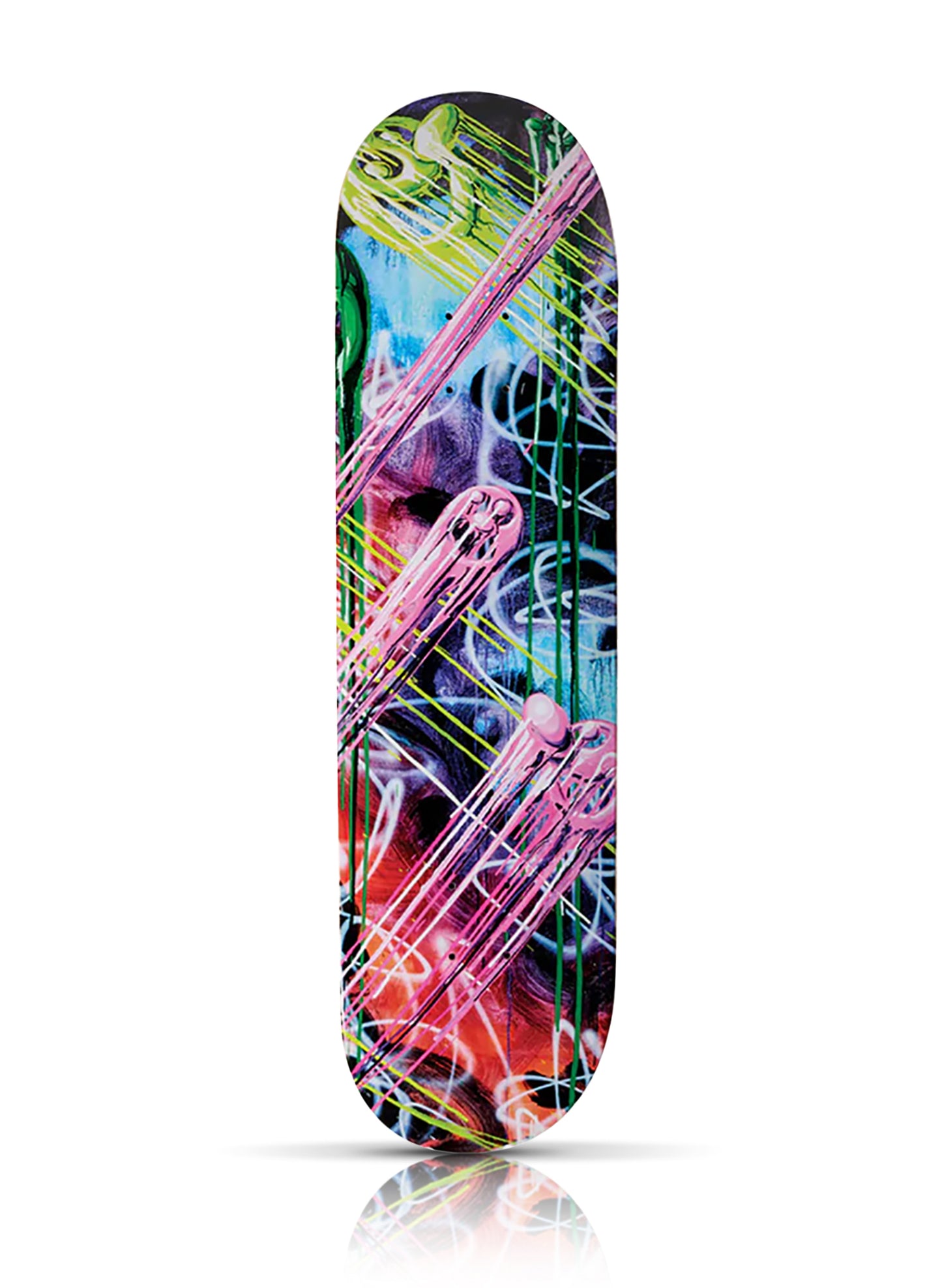 KENNY SCHARF 'Drip City' (2022) Triptych Skateboard Deck Set