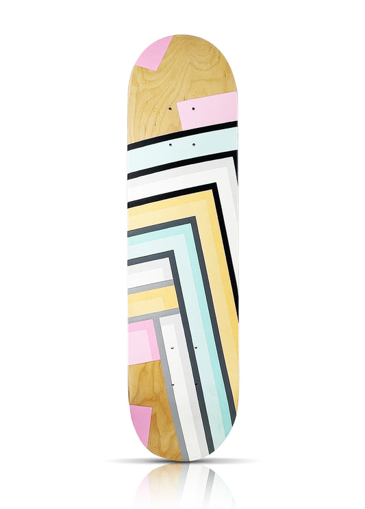LENNART SCHOLTE 'Stripes' (2022) Original on Skateboard Deck