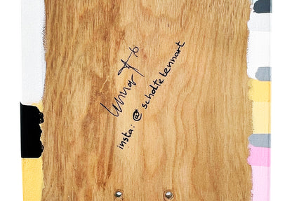 LENNART SCHOLTE 'Stripes' (2022) Original on Skateboard Deck