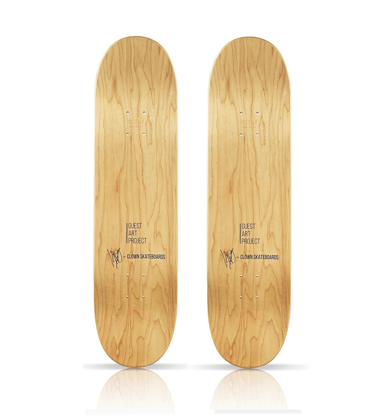 LUDO x Clown Skateboards 'Team Deck' (2021) Skateboard Deck Set (diptych)