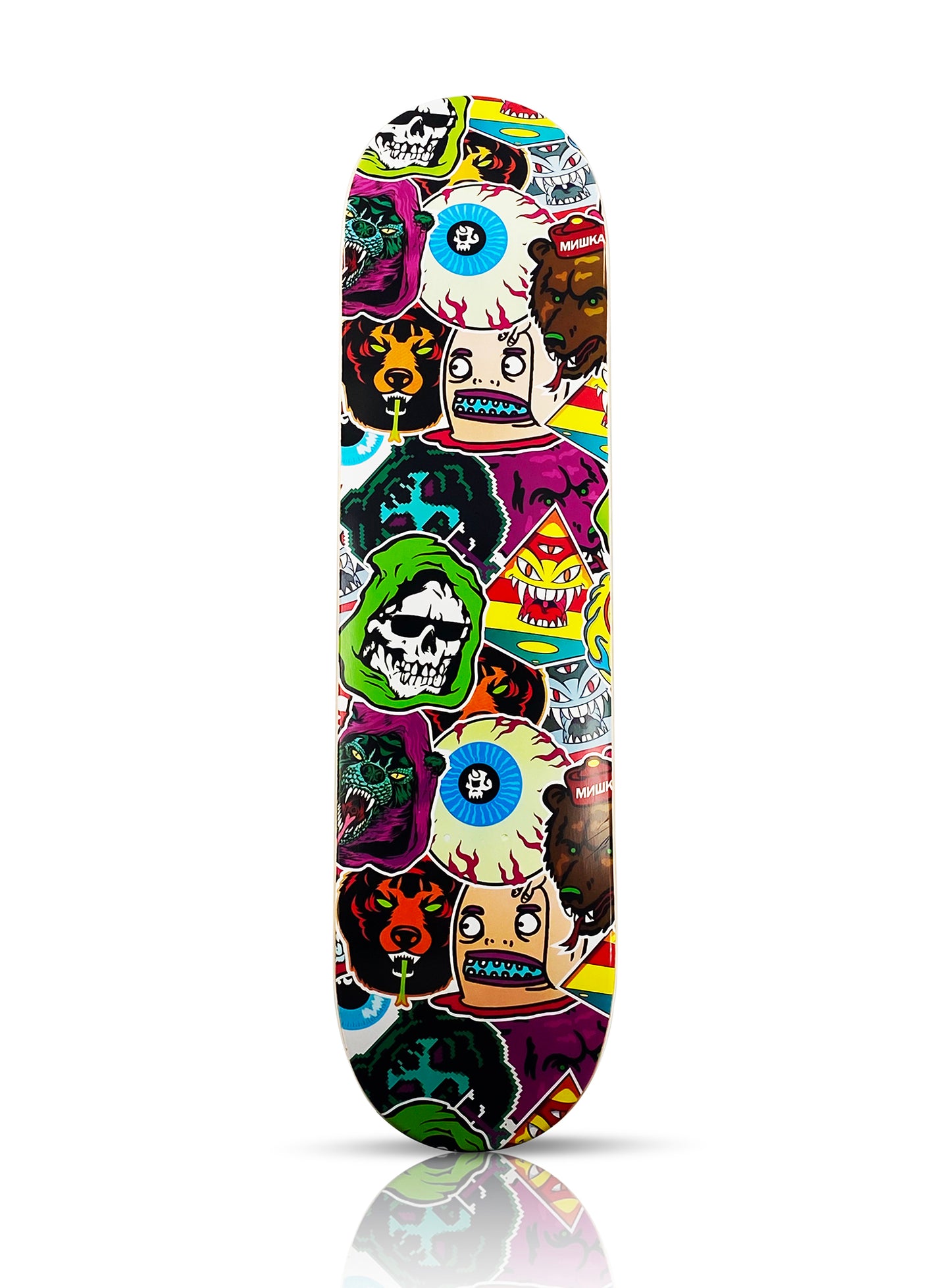 MISHKA x NTWRK 'Sticker Collage 2.0' (2021) Skateboard Deck