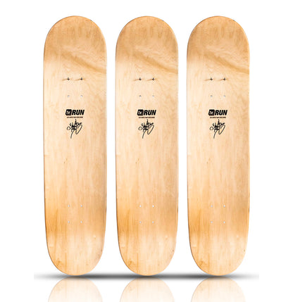 MADC x 1xRUN 'Bluebird' (2019) Triptych Skateboard Deck Set