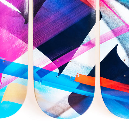 MADC x 1xRUN 'Bluebird' (2019) Triptych Skateboard Deck Set