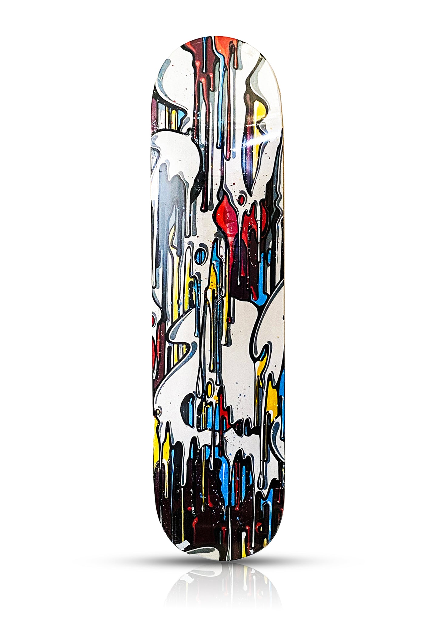 MOMIES x Deck-On 'Dégoulinant (Dripping) V2' (2012) Triptych Skateboard Deck Set