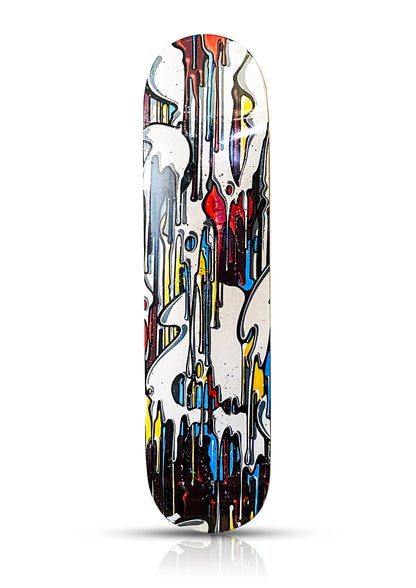 MOMIES x Deck-On 'Dégoulinant (Dripping) V2' (2012) Triptych Skateboard Deck Set