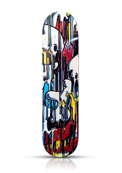 MOMIES x Deck-On 'Dégoulinant (Dripping) V2' (2012) Triptych Skateboard Deck Set