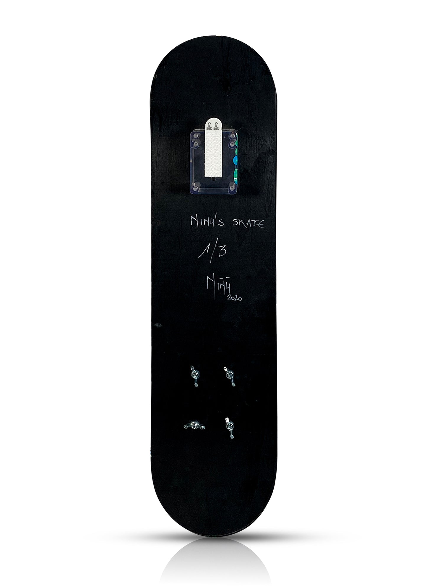 NINŪ 'Black Skate' (2020) Hand-Painted Skateboard Deck