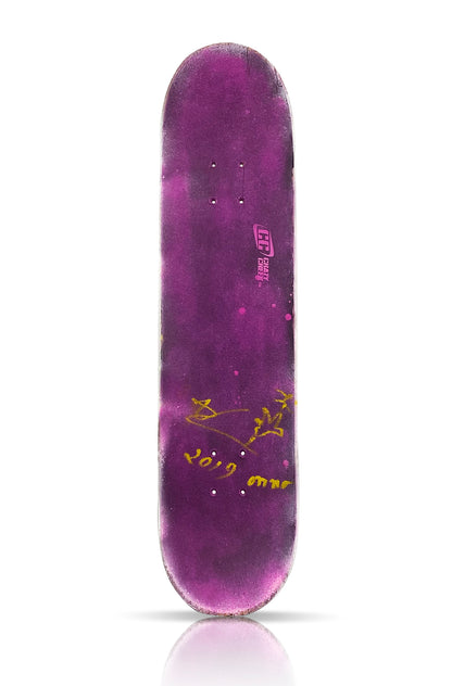 OMNO AVZ 'Hirst's First Skateboard' (2019) Hand-Painted Original Skateboard Deck