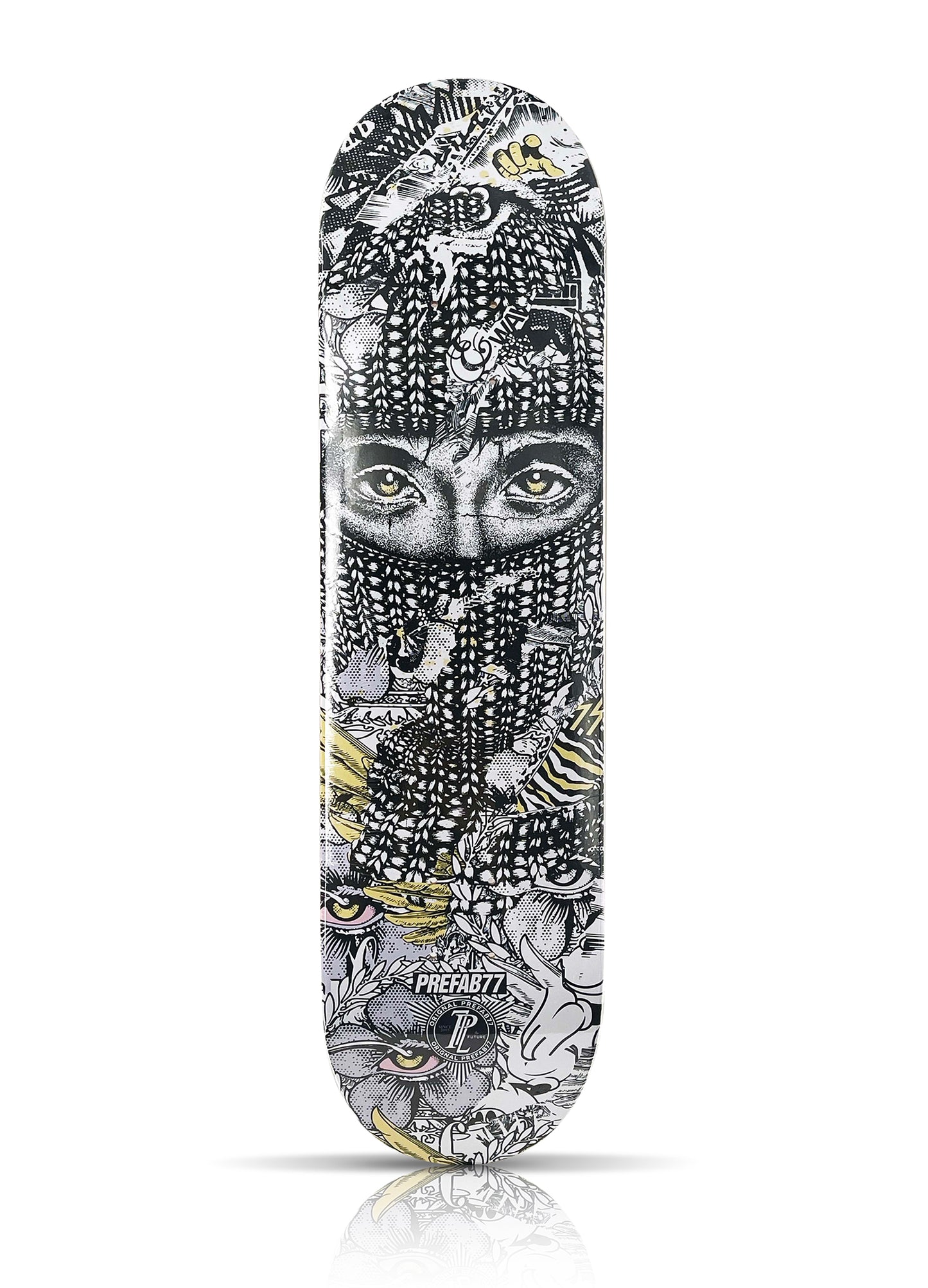 PREFAB 77 x 1xRUN 'Heist II' (2022) Skateboard Deck