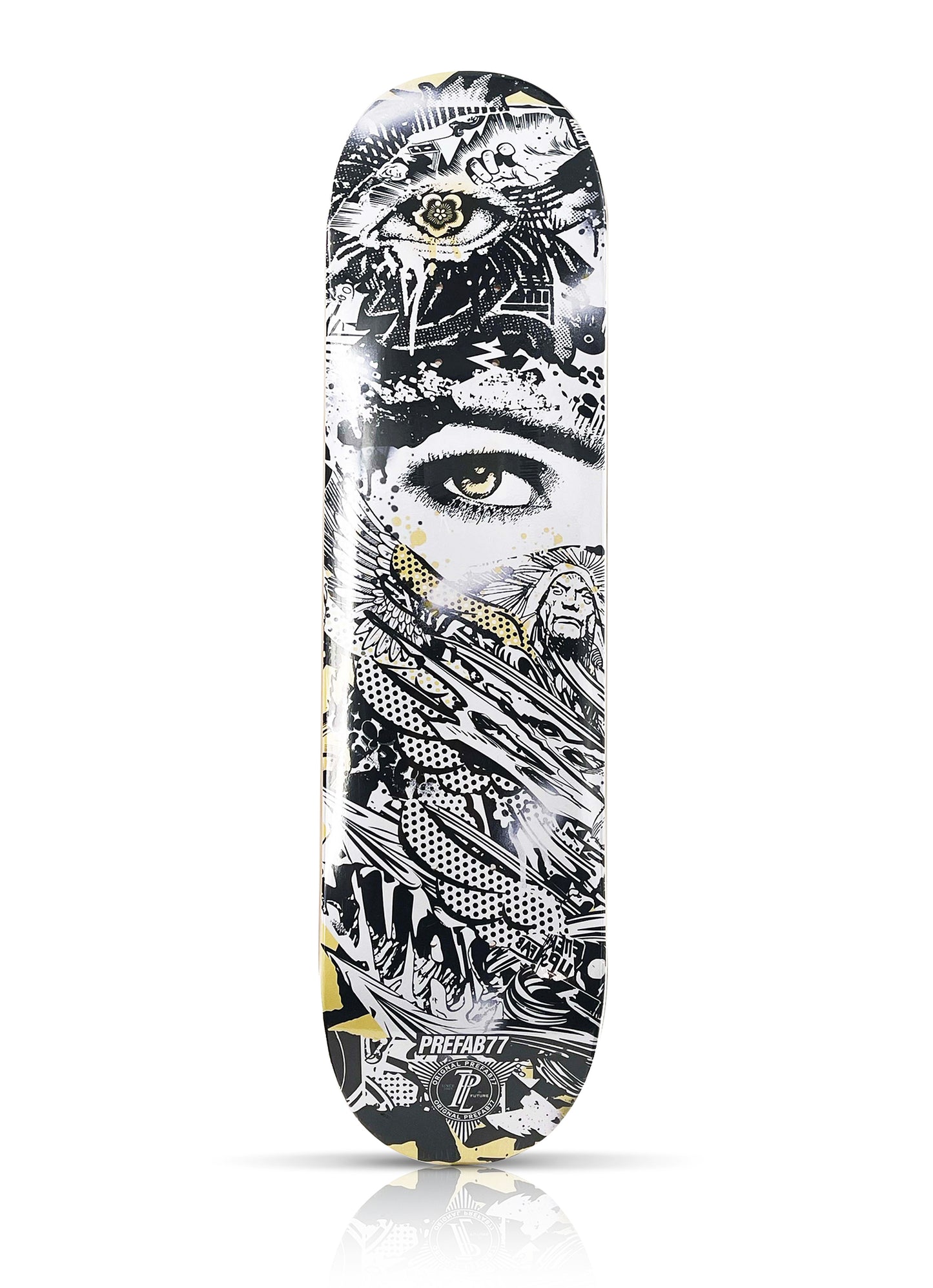 PREFAB 77 x 1xRUN 'Mask I + Mask II' (2022) Diptych Skateboard Deck Set