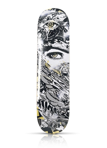 PREFAB 77 x 1xRUN 'Mask I + Mask II' (2022) Diptych Skateboard Deck Set