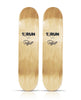 PREFAB 77 x 1xRUN 'Mask I + Mask II' (2022) Diptych Skateboard Deck Set