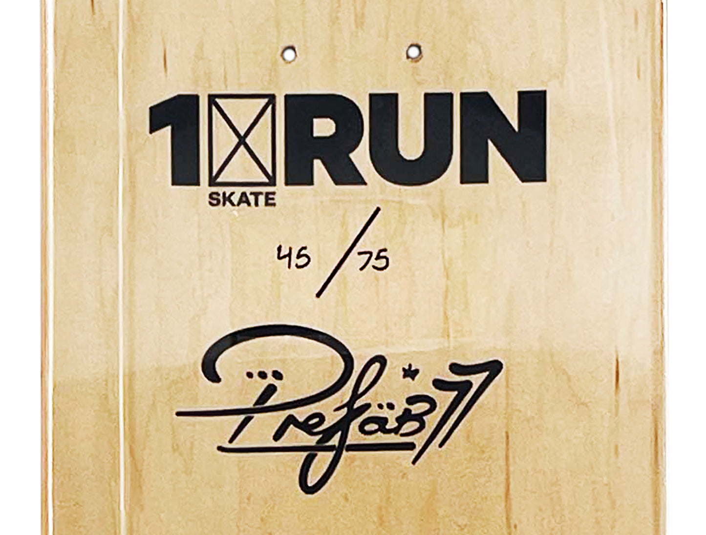 PREFAB 77 x 1xRUN 'Mask I + Mask II' (2022) Diptych Skateboard Deck Set