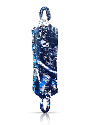PREFAB 77 x Stussy 'Soul on Fire' (2011) Unique Longboard Skate Deck