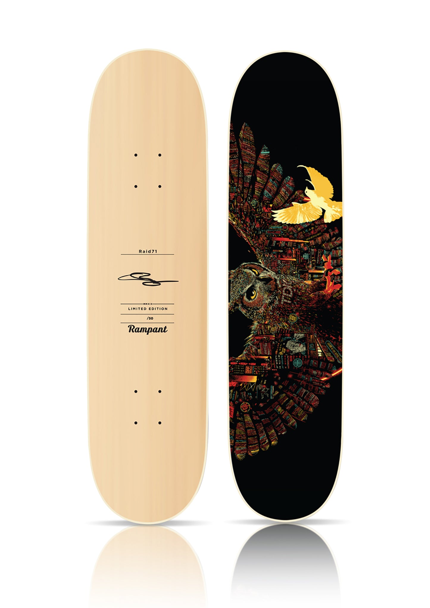 RAID71 x Rampant Decks 'Like Any Other Machine' (2019) Skateboard Deck